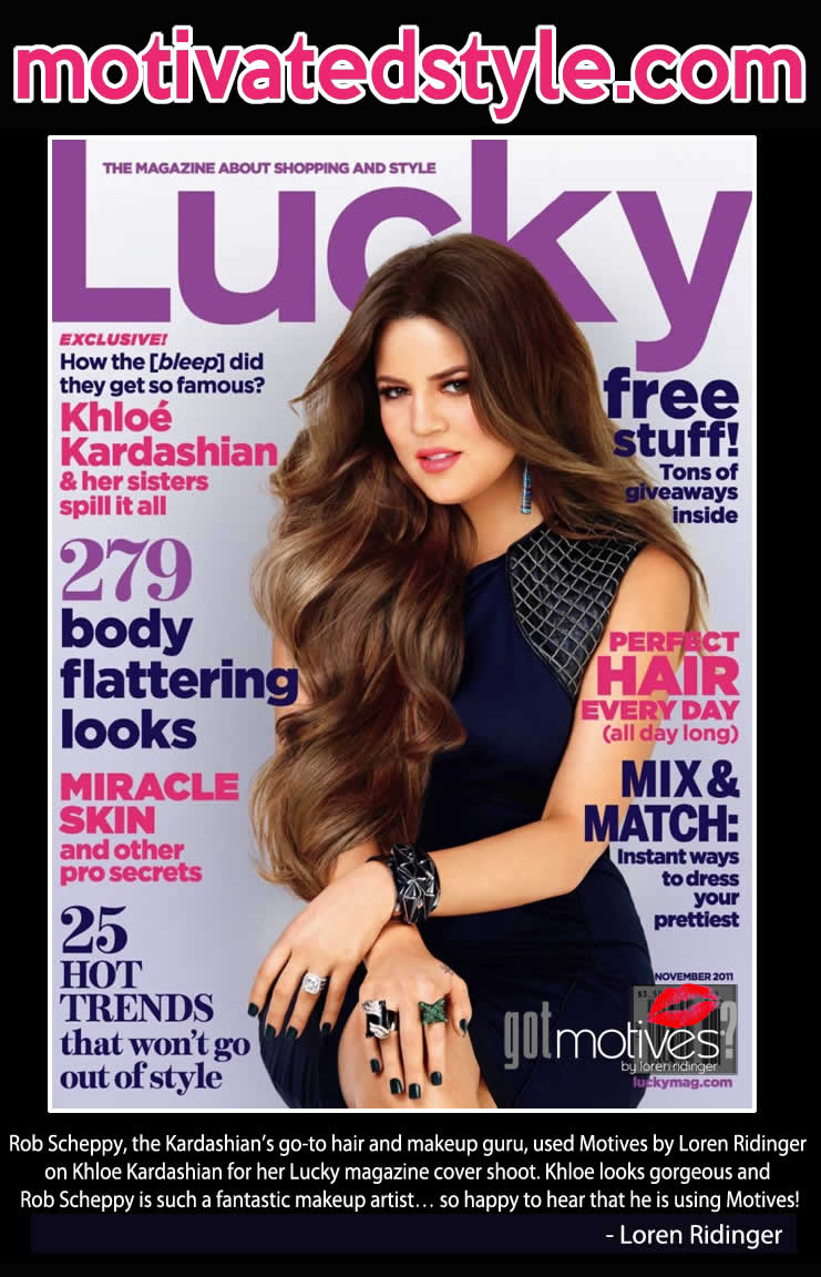 Lucky Magazine Cover with Khloe Kardashian