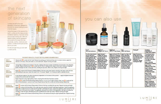 Lumière de Vie Regimen Skin Care Regimen