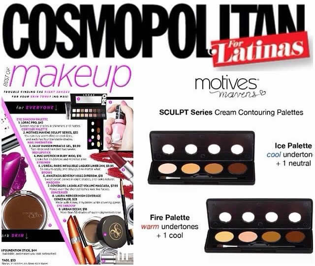 Motives Mavens Sculpt Series Awarded Best Contour Palette by Cosmo for Latinas