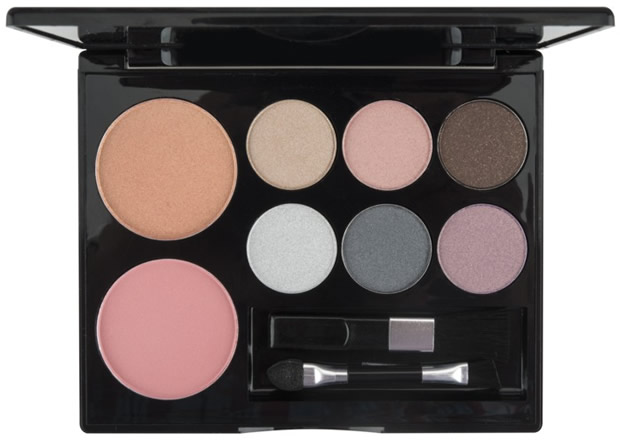 Motives Boxed Beauty includes 6 eye shadows and 2 blushes
