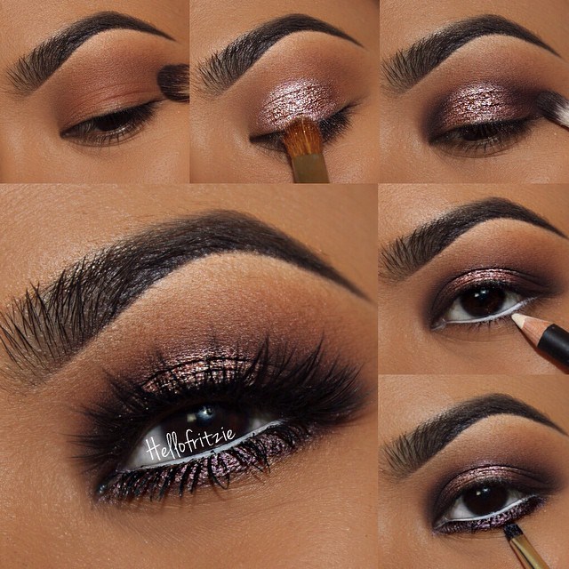 Shimmery Eye Look