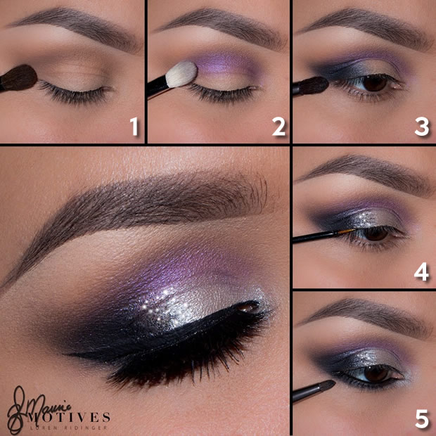 Dazzling Purple Starry EyesTutorial by Ely Marino numbered