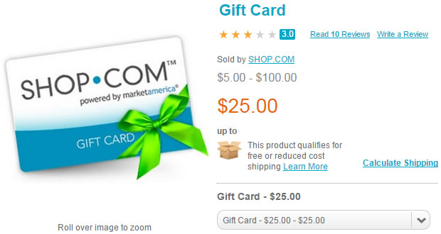 SHOPcom Gift Cards on Motives Cosmetics