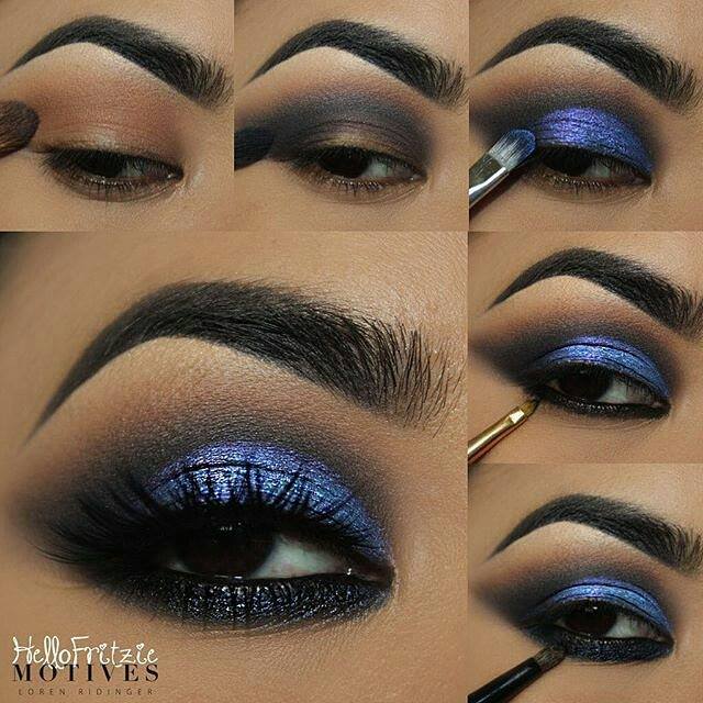 Midnight Blue Eye Shadow Tutorial