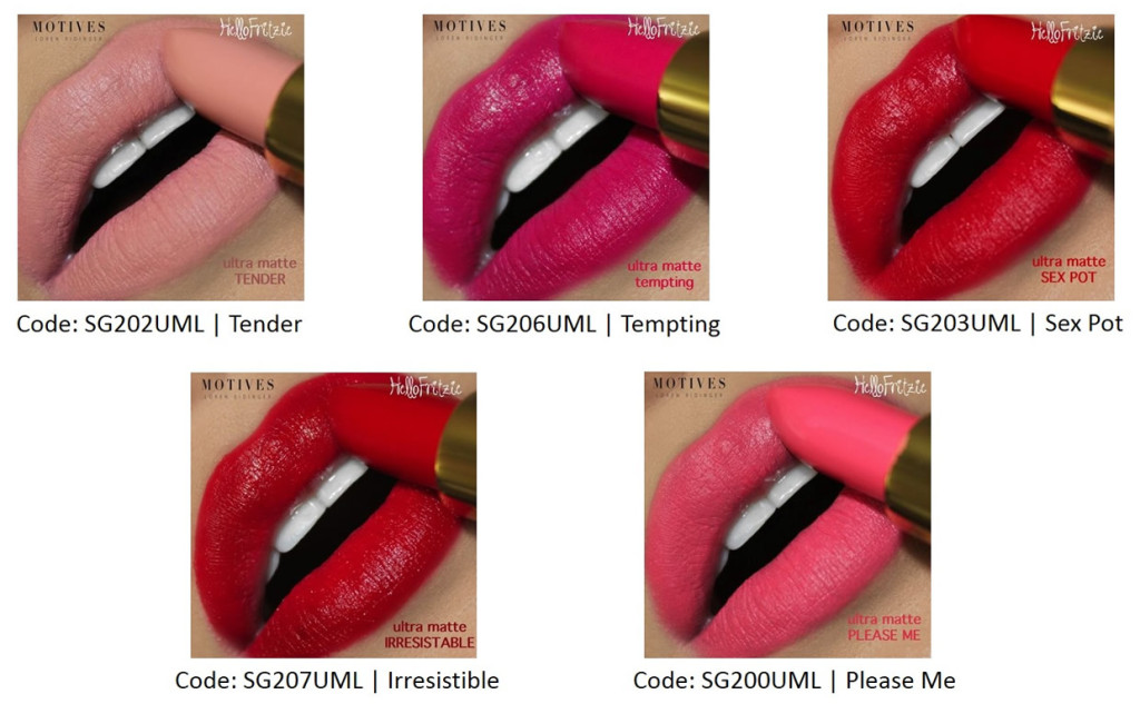 Motives Ultra Matte Lipsticks Available in Singapore